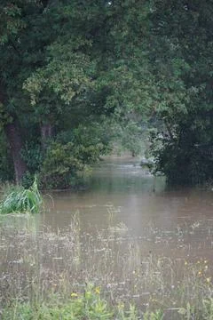 Flooded road Stock Photos