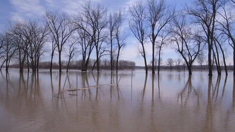 Flooded Soccer Field Stock Footage 105422076