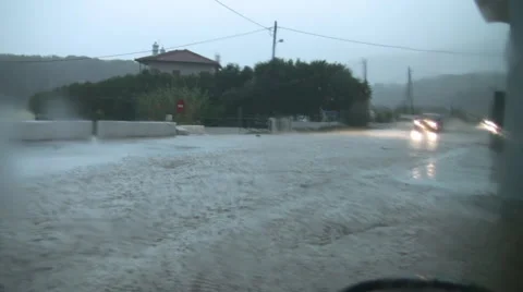 Flooded Street 스톡 동영상 2543894