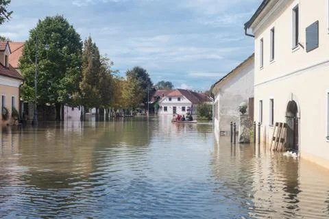Flooded street Foto stock