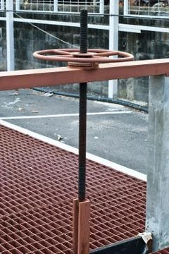 Floodgate valve Stock Photos