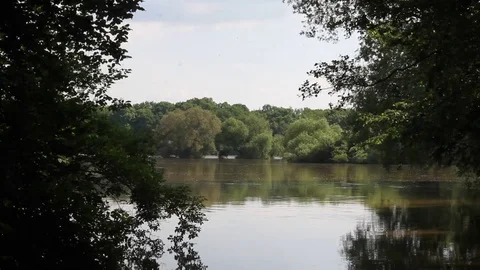 Flooding along the Elbe Stock Footage 73084600