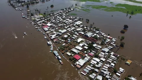 Flooding in Amazon, Brazil, 4K Stock Footage 154973144