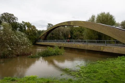 Flooding in Frankfurt (Oder) Stock Photos