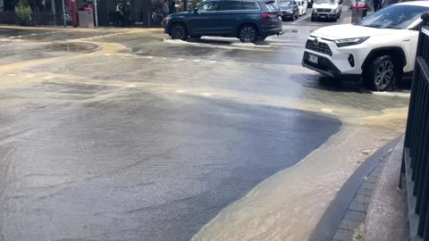 Flooding hobart centre 動画素材 297026534