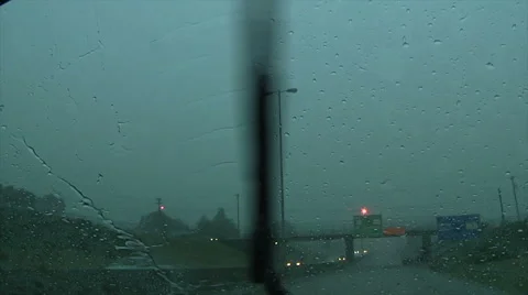 Flooding on Interstate Stock Footage 54760008