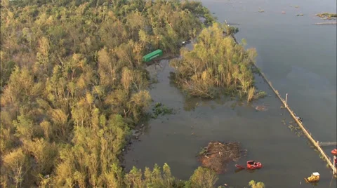 Flooding River Train Stock Footage 37274677