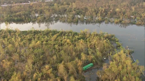 Flooding River Train Stock Footage 37274681