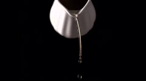 Flooding off soup in super slow motion Stock Footage 68963124