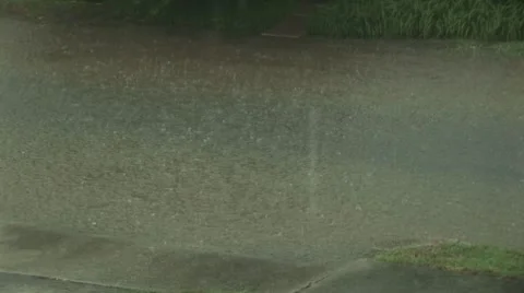 Flooding street 1 Stock-Footage 7746186