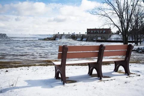 Flooding view Stock Photos