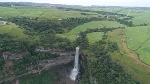 Flooding waterfall Stock Footage 183289964