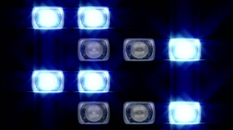 Floodlight box design wall 15 Stock Footage 51669529