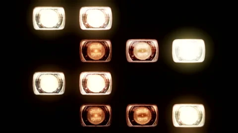 Floodlight box design wall 5 Stock Footage 51669483