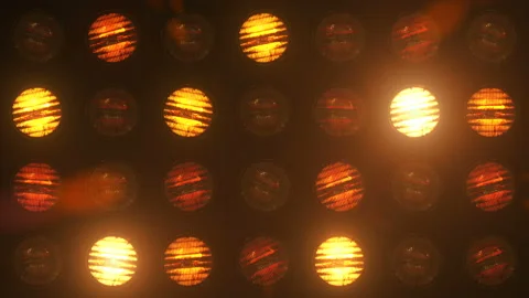 Floodlight Lights Flashing Wall VJ Stage Blinking Lights Video stock 88361200