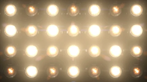 Floodlight Lights Flashing Wall  VJ Stage 4K Blinder Blinking Lights Stock Footage 102626049