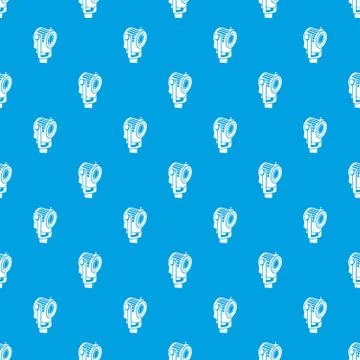 Floodlight pattern seamless blue Stock Illustration