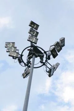 Floodlights Foto stock