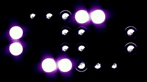 Floodlights rainbow color variations 16 Stock Footage 32777071