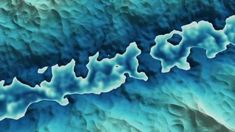 Floodplain Inundation Depth Raster River Flood Risk Mapping Oblique Aerial Stock Footage 343368595
