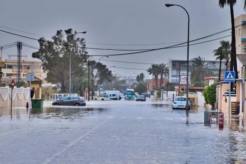Floods in Spain Stock Photos