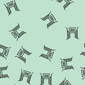 Floor advertising line seamless pattern Illustrazione stock