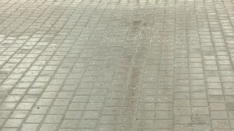 Floor after a hail storm. Видео 346408342
