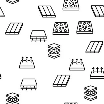 Floor And Material Vector Seamless Pattern Illustrazione stock