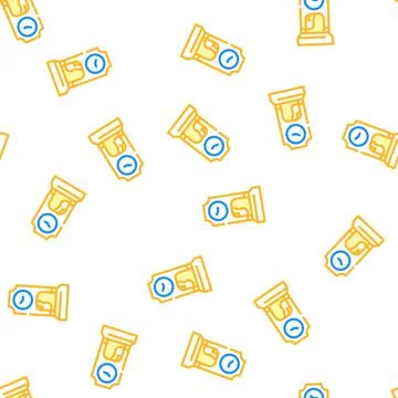 Floor antique clock vector seamless pattern Stockillustratie