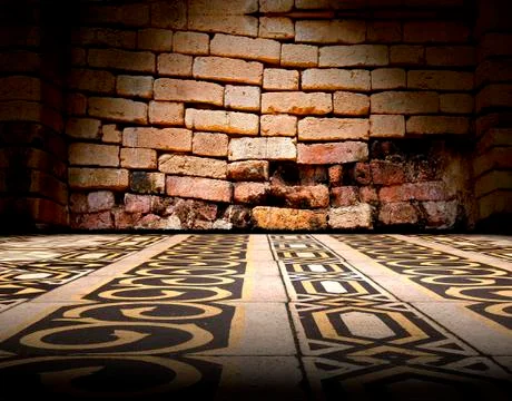 Floor background and tile floor Ilustración de archivo