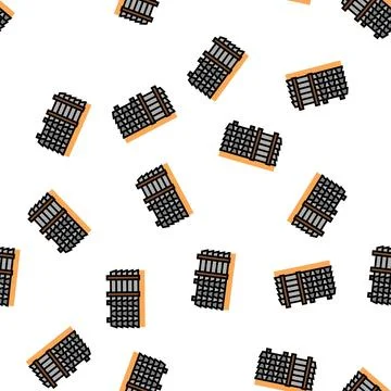 Floor beams concrete vector seamless pattern Stock Illustration