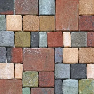 Floor Bricks Mosaic Stock Photos