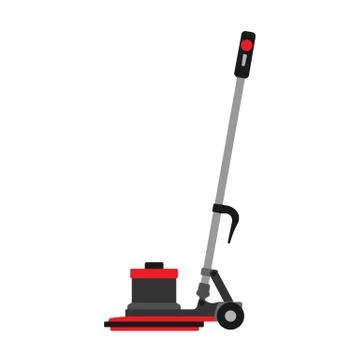 Floor buffer service machine cleaner equipment. Vector business washing janit 스톡 일러스트