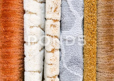 Floor carpet samples Stock Photos