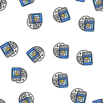 Floor cleaner detergent vector seamless pattern 스톡 일러스트