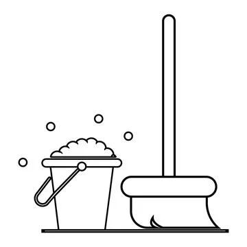 Floor cleaner icon vector Stock Illustration