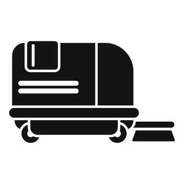 Floor cleaning machine icon, cleaning service logo representing cleaning 스톡 일러스트