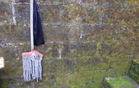 Floor cleaning mop Stock Photos