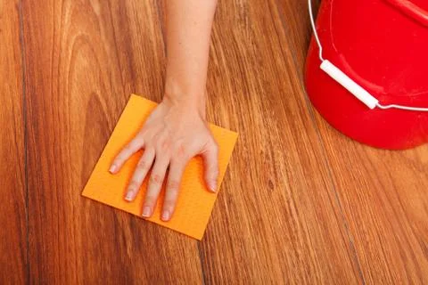Floor cleaning Foto stock