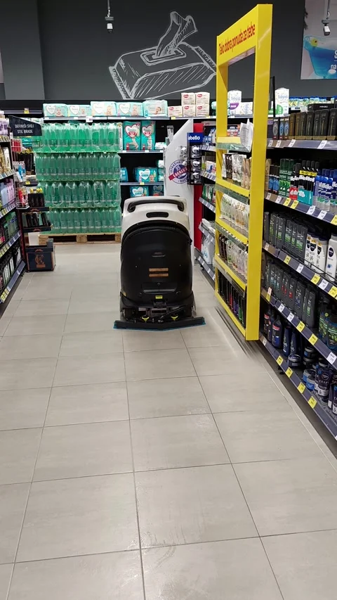 Floor Cleaning Robot Video stock 256934655