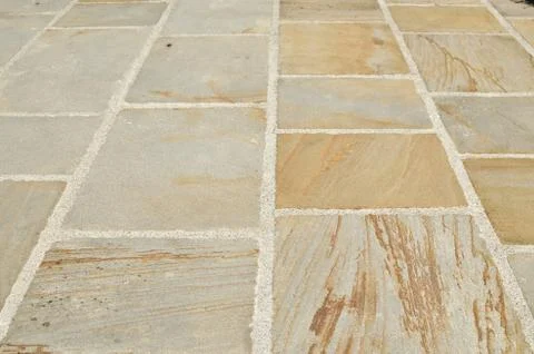 Floor constructed of ashlars Stock Photos