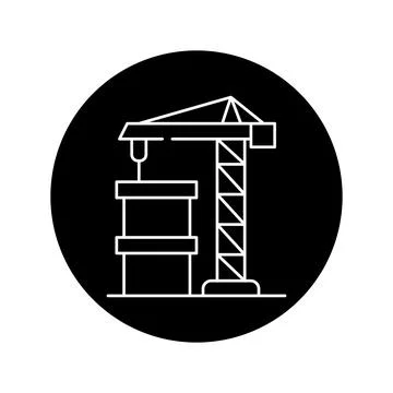 Floor construction technology color line icon. Pictogram for web page, mobile Stock Illustration