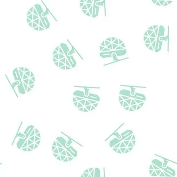 Floor disco ball glyph vector seamless pattern Stock Illustration