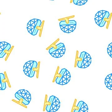 Floor disco ball vector seamless pattern イラスト素材