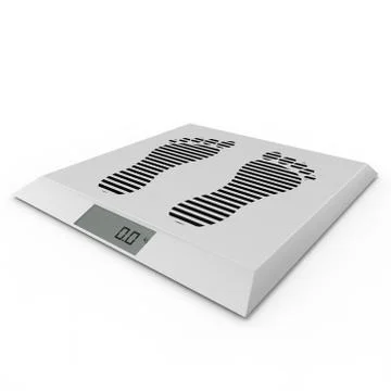Floor electronic scales Stock Illustration