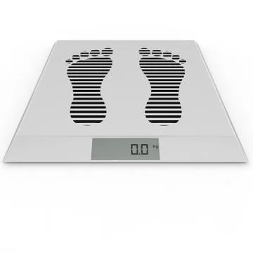 Floor electronic scales Stock Illustration