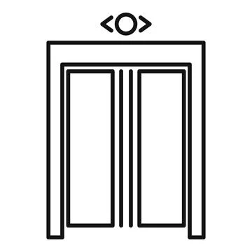 Floor elevator icon, outline style イラスト素材