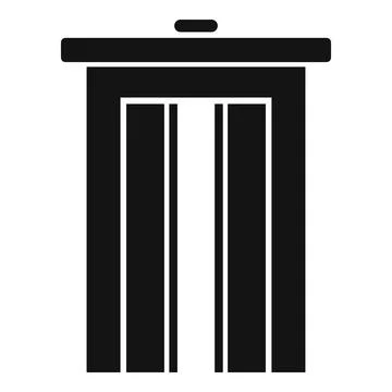 Floor elevator icon, simple style Stock Illustration