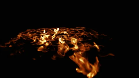 Floor on fire Stock Footage 104814805