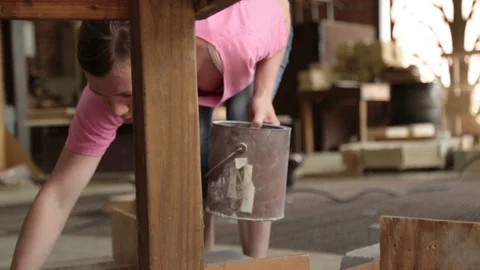 On the floor Video stock 104970344